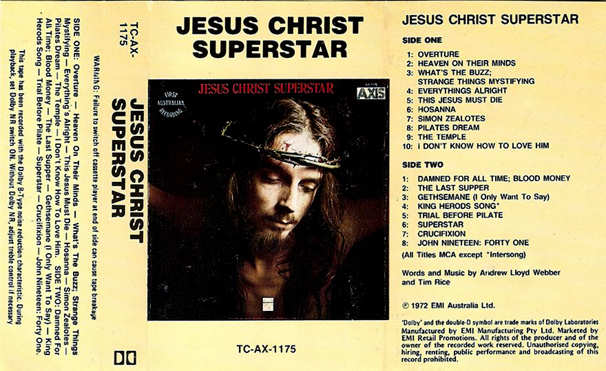 Jesus Christ Superstar Australian Cast 1972